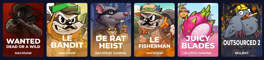 Rainbet Casino Spiele